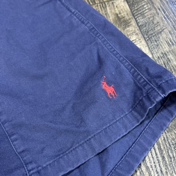 Vintage Polo Ralph Lauren Prep Shorts Mens L Blue Athletic 90’s Y2K Pull On - Picture 2 of 10